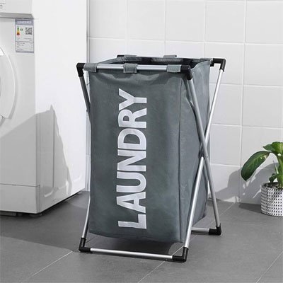 Panier a linge tri compartiments pliable | Organizer