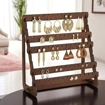 Porte boucle d'oreille | Wooden Elegance