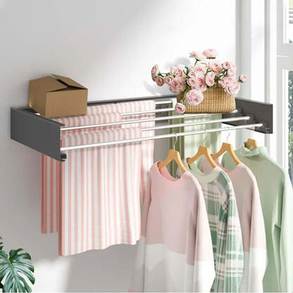 Etendoir à linge mural rétractable | Aluminum Space